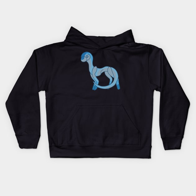 Skinny Dragon :: Dragons and Dinosaurs Kids Hoodie by Platinumfrog